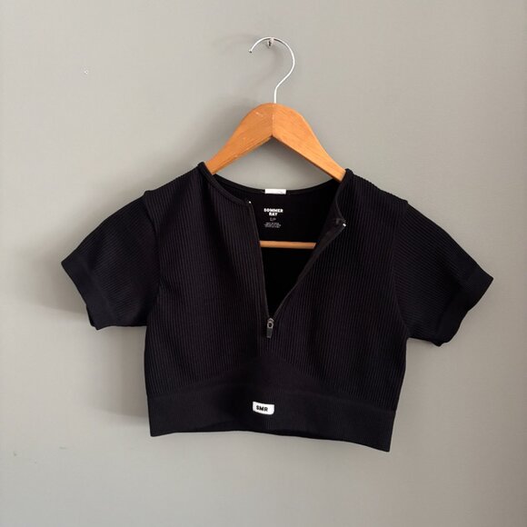 Sommer Ray Black Zip Front Crop Top - Picture 5 of 8